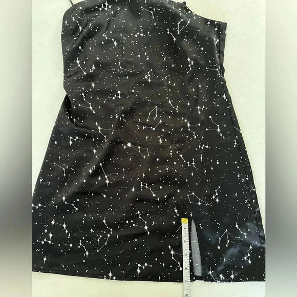 Garage/ Black star light galaxy/ Witchy/ Spaghetti strap/ Mini skirt/ Size US S - Picture 10 of 13